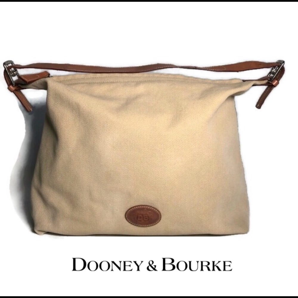 Dooney & Bourke Canvas And Leather Tote